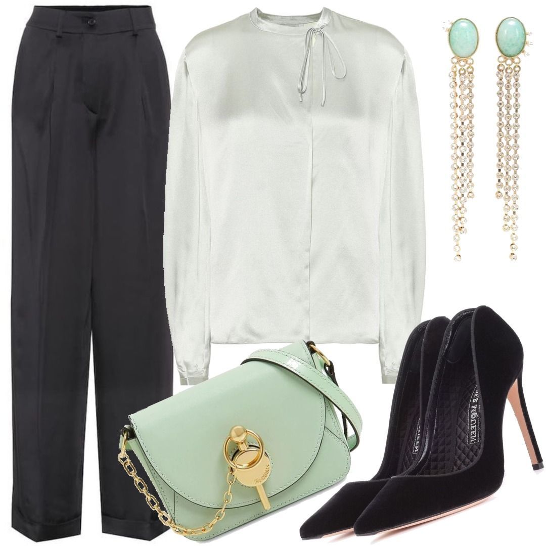 Valentino Silk trousers Outfit for Womenoutfits for purchase on Stylaholic
