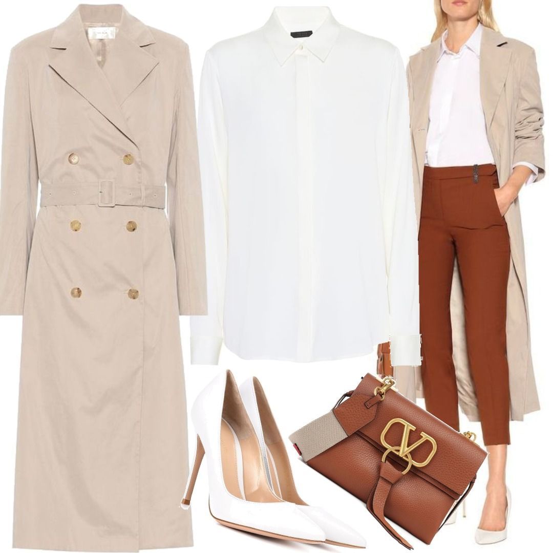 The Row Norza trench coat Beige Women Outfit for Womenoutfits for