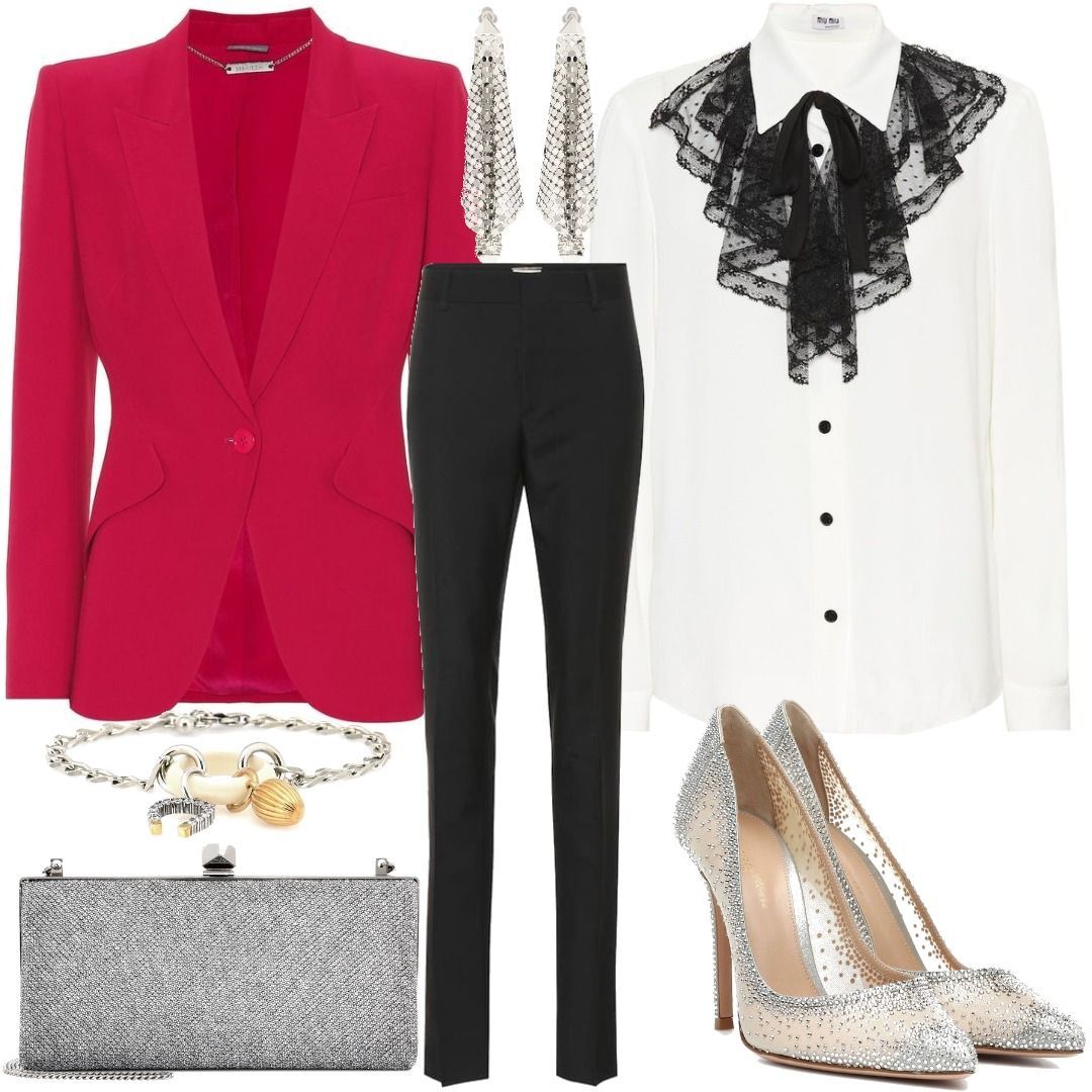 Alexander McQueen Crêpe blazer Pink Outfit for Womenoutfits for ...