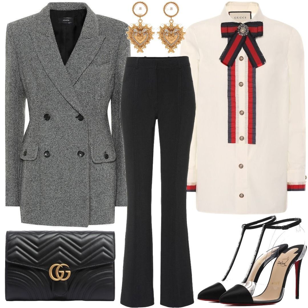 Joseph Wool-blend blazer Black Outfit for Womenoutfits for purchase on ...