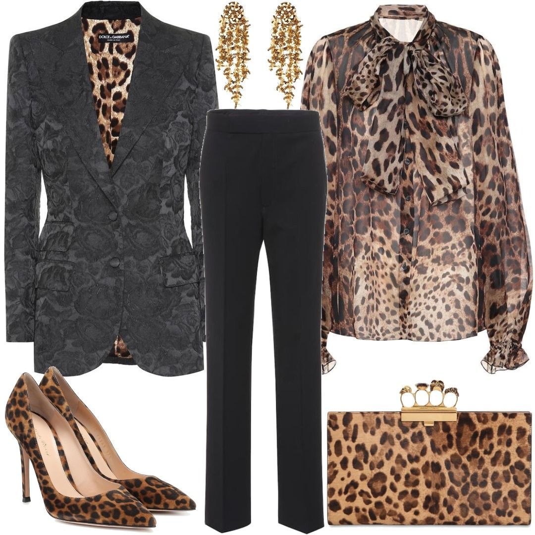 Dolce & Gabbana Floral-jacquard blazer Black Outfit for Womenoutfits ...