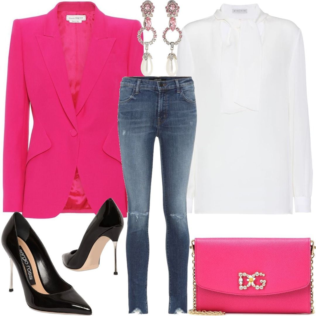 Alexander McQueen Crêpe blazer Pink Outfit for Womenoutfits for ...