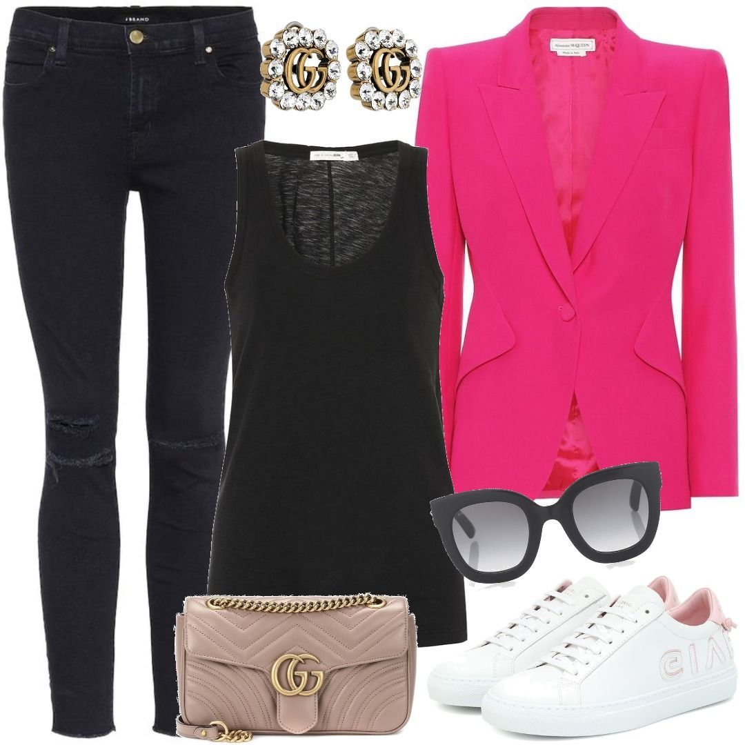 Alexander McQueen Crêpe blazer Pink Outfit for Womenoutfits for ...