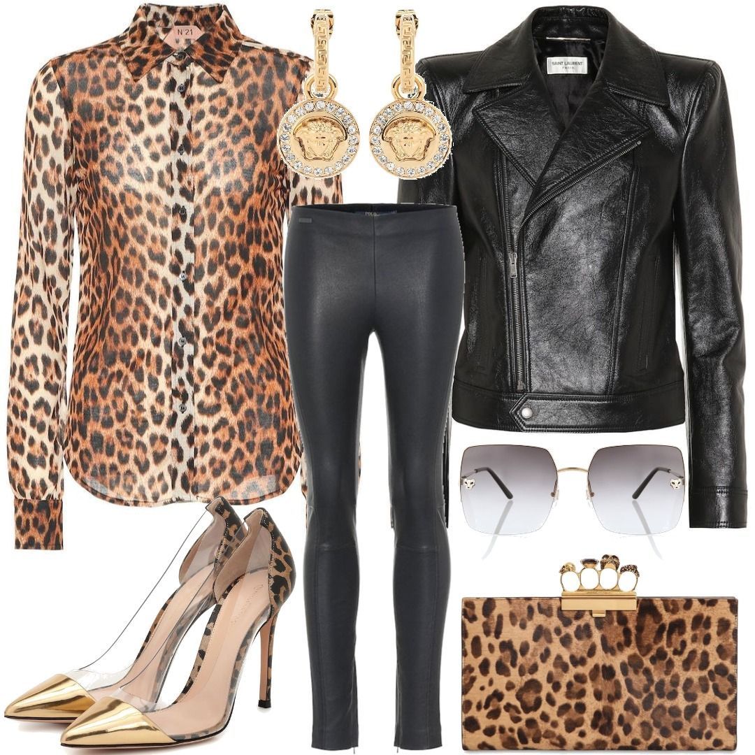 N°21 Leopard-printed shirt Brown Outfit for Womenoutfits for purchase ...