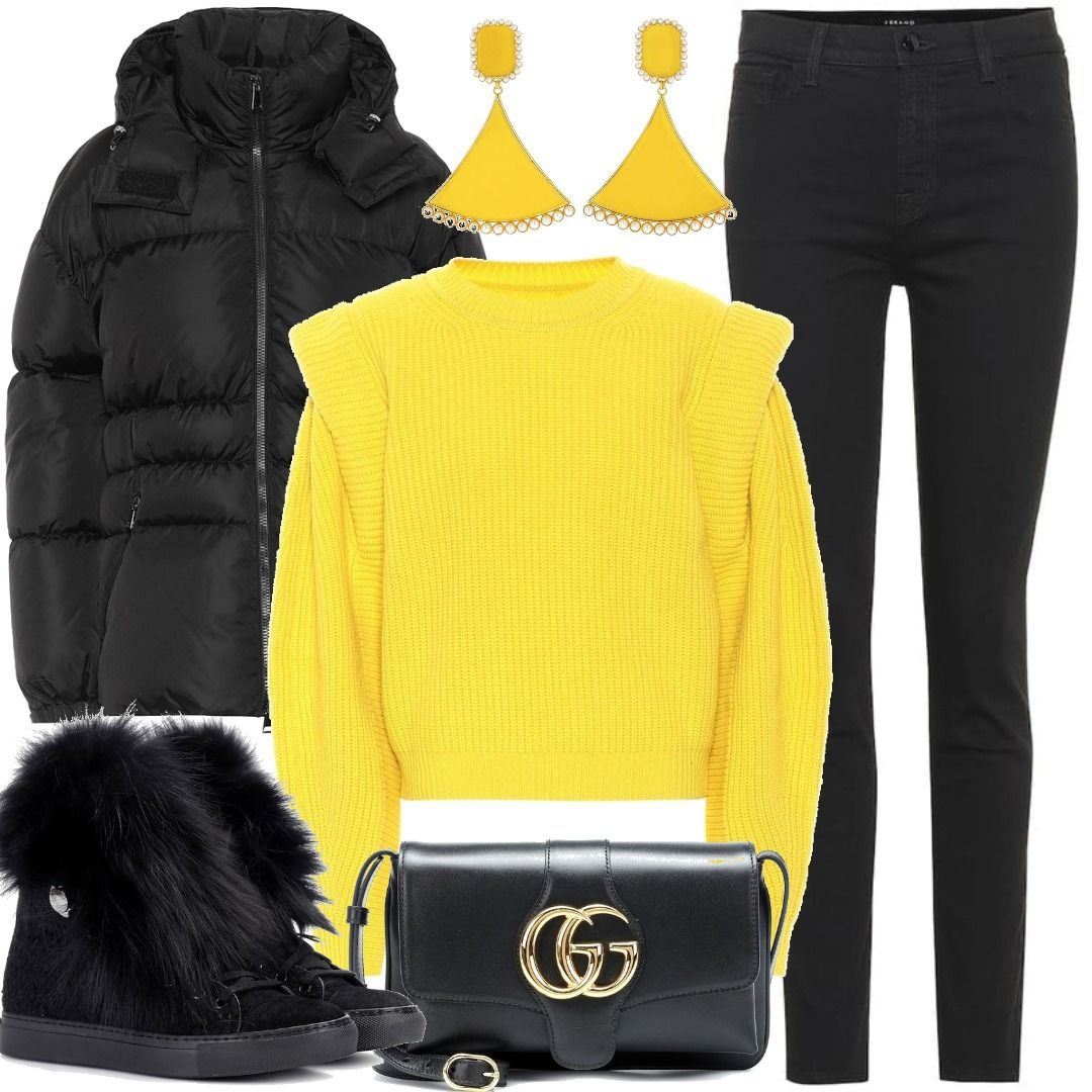 Isabel Marant Bolton cashmere and wool sweater Yellow Outfit for ...