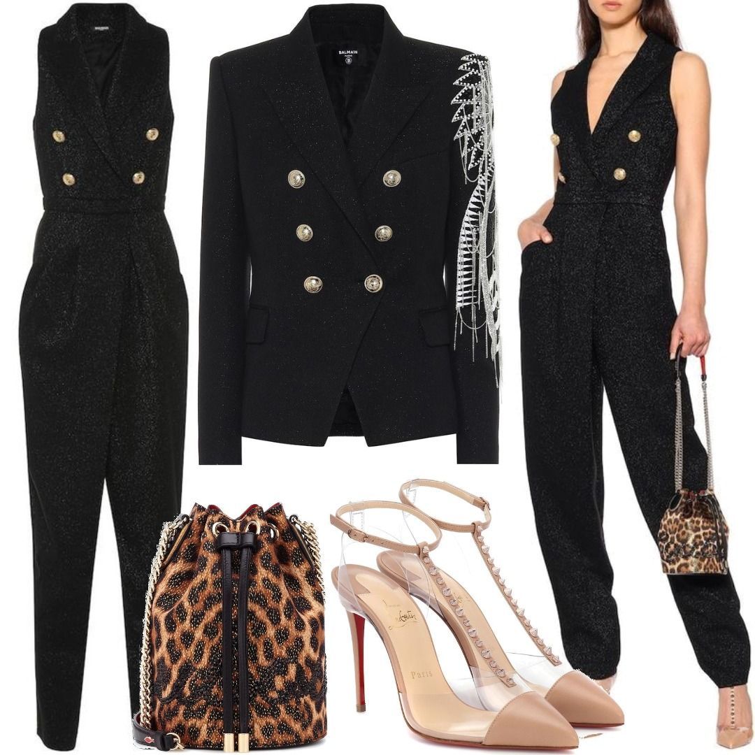 Balmain Wool-blend jumpsuit Black Outfit for Womenoutfits for purchase ...