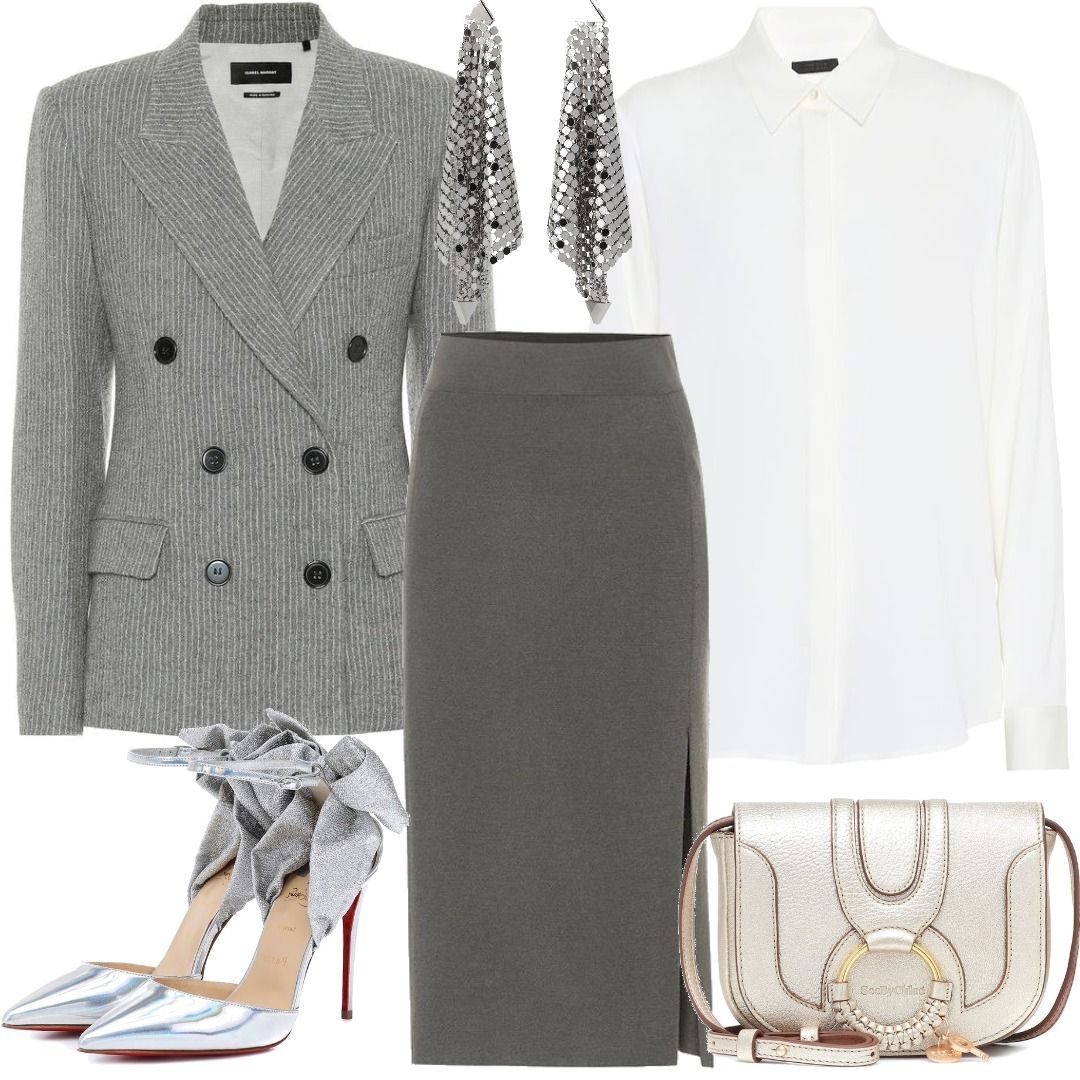 Isabel Marant Eleigh wool and linen blazer Gray Outfit for Womenoutfits ...