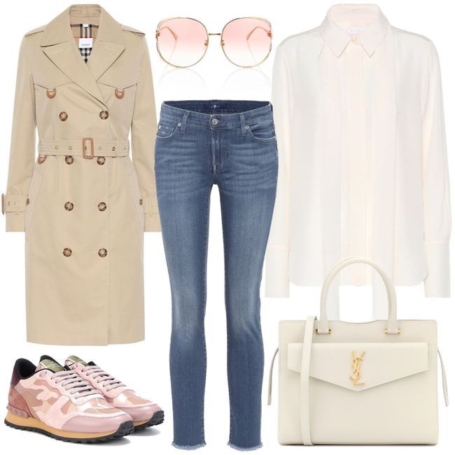 Burberry Islington gabardine trench coat Beige Outfit for Womenoutfits ...